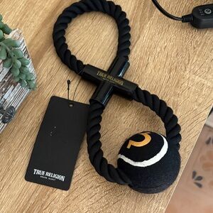 True Religion Black and Orange Pet Toy